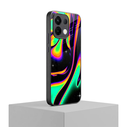 Cosmic Mirage oppo k13 5g mobile cover | shockproof glass phone case