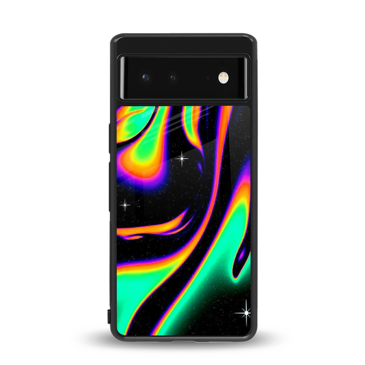 Cosmic Mirage back phone cover | glass case for google pixel 6a