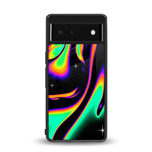 Cosmic Mirage back phone cover | glass case for google pixel 6a