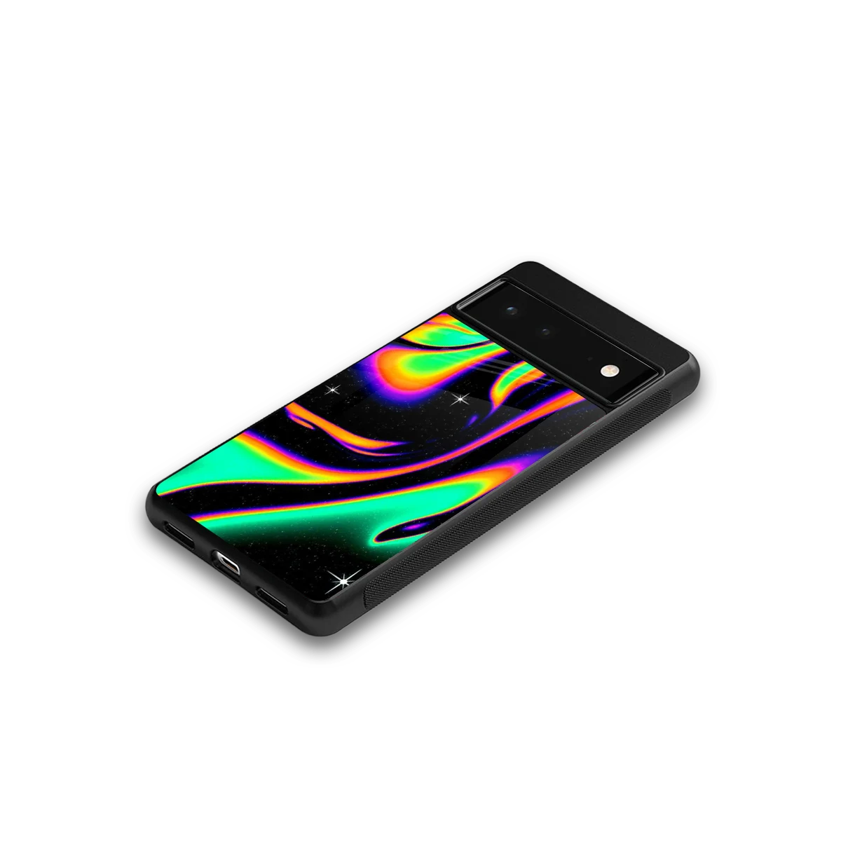 Cosmic Mirage google pixel 6a mobile cover | shockproof glass phone case