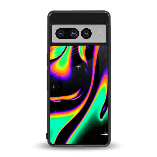 Cosmic Mirage back phone cover | glass case for google pixel 7 pro
