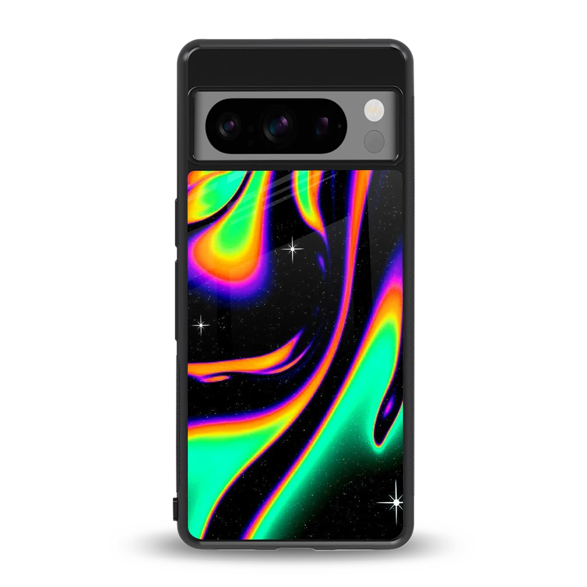 Cosmic Mirage back phone cover | glass case for google pixel 8 pro