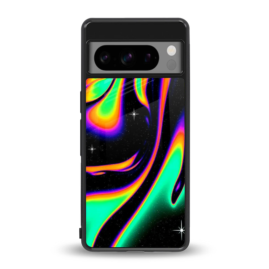 Cosmic Mirage back phone cover | glass case for google pixel 8 pro