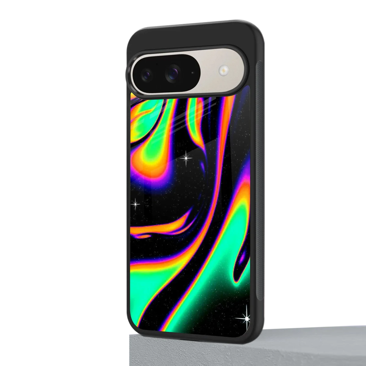 Cosmic Mirage google pixel 9 mobile cover | shockproof glass phone case