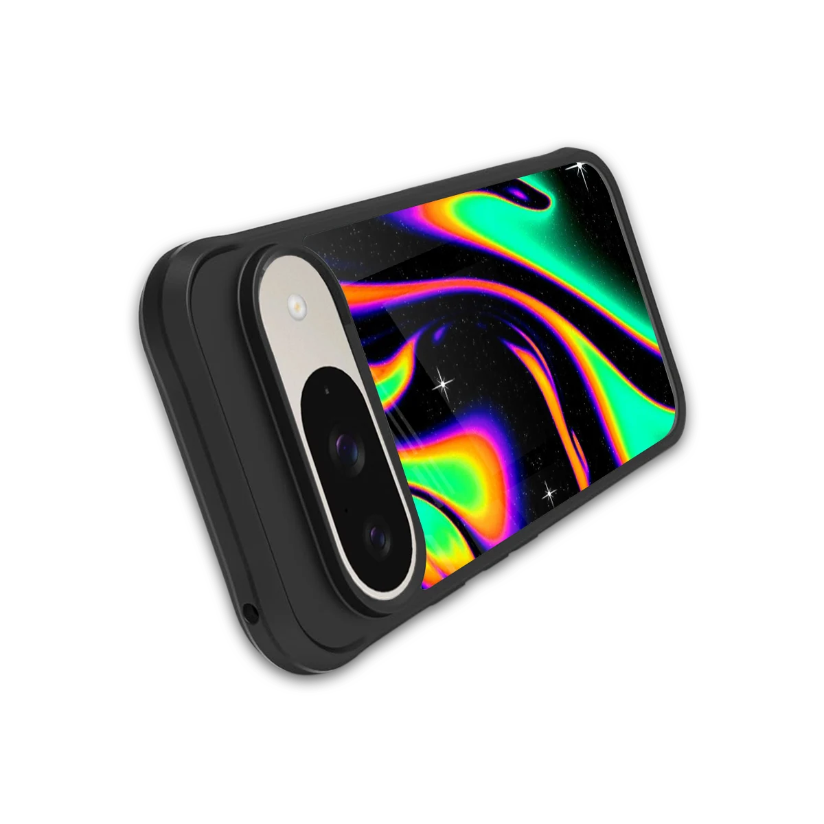 Cosmic Mirage stylish phone case for google pixel 9 | glossy glass and slim fit