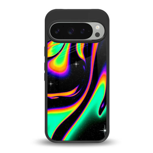 Cosmic Mirage back phone cover | glass case for google pixel 9 pro