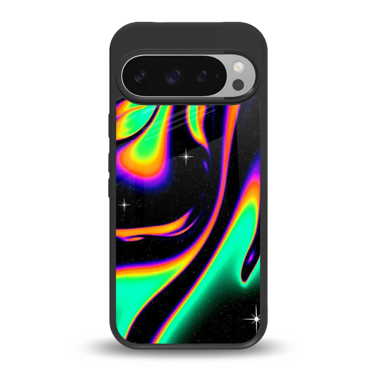 Cosmic Mirage back phone cover | glass case for google pixel 9 pro xl