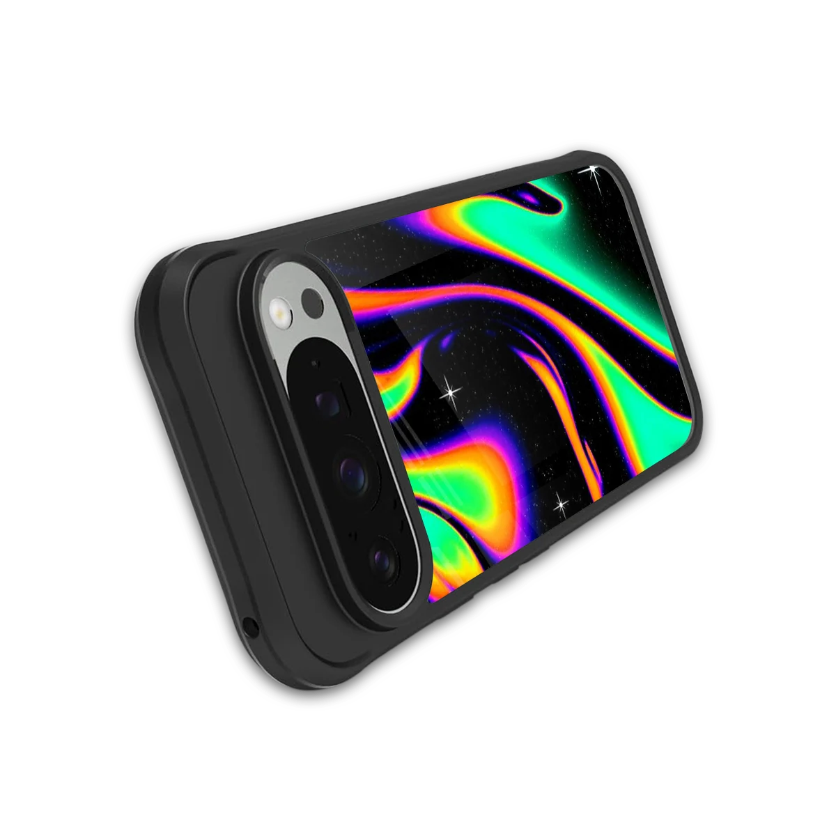 Cosmic Mirage stylish phone case for google pixel 9 pro | glossy glass and slim fit