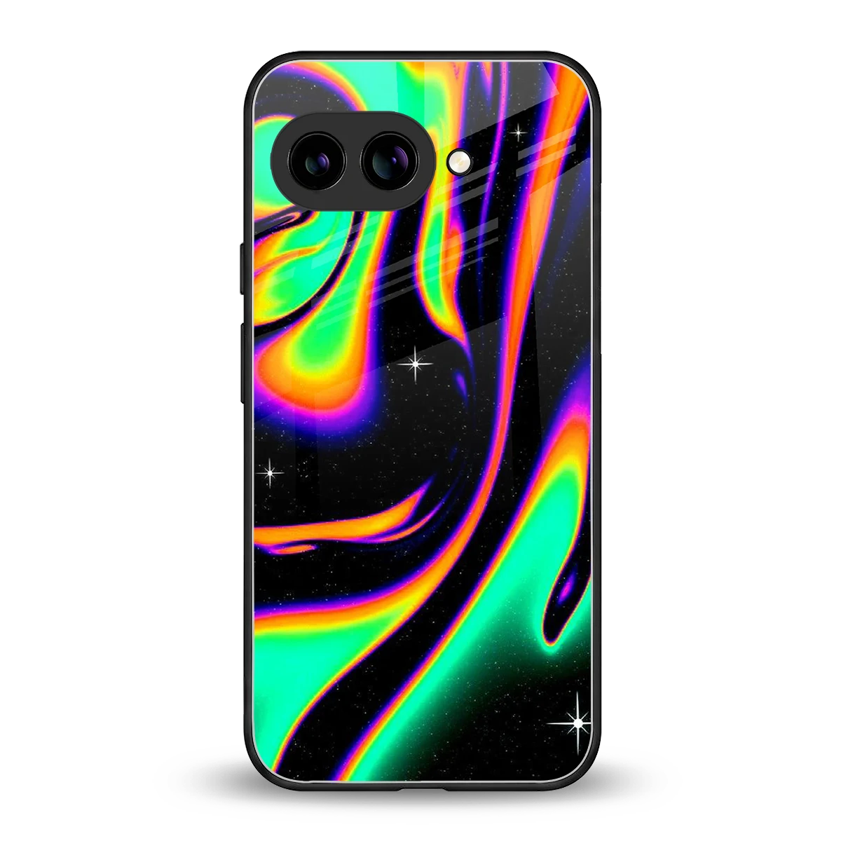 Cosmic Mirage back phone cover | glass case for google pixel 10a