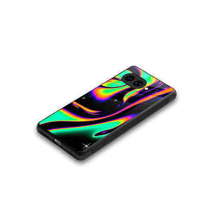 Cosmic Mirage stylish phone case for google pixel 10a | glossy glass and slim fit