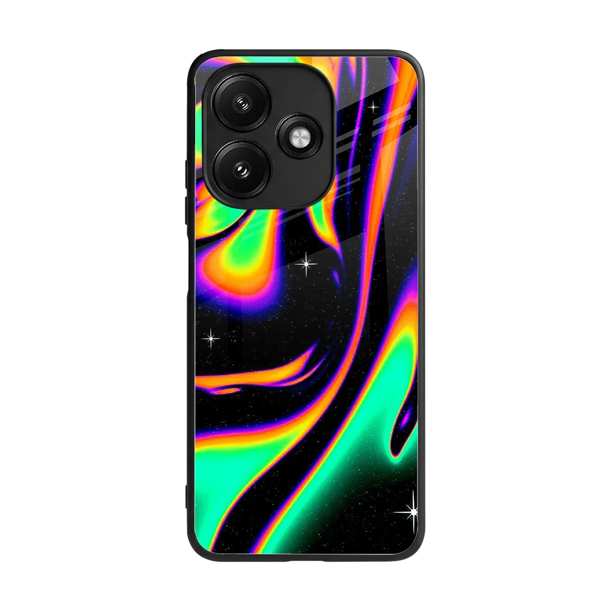 Cosmic Mirage back phone cover | glass case for redmi 12 5g