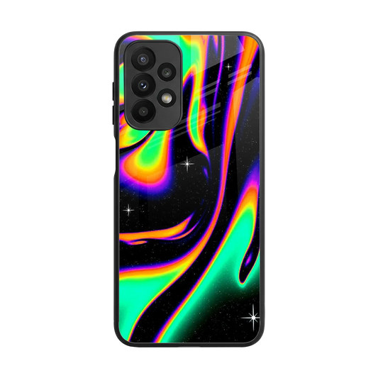 Cosmic Mirage back phone cover | glass case for samsung galaxy a23