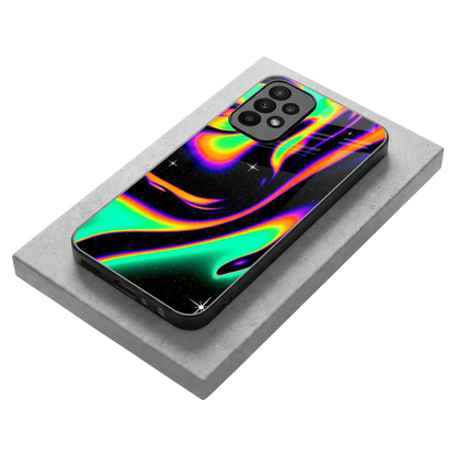 Cosmic Mirage stylish phone case for samsung galaxy a23 | glossy glass and slim fit