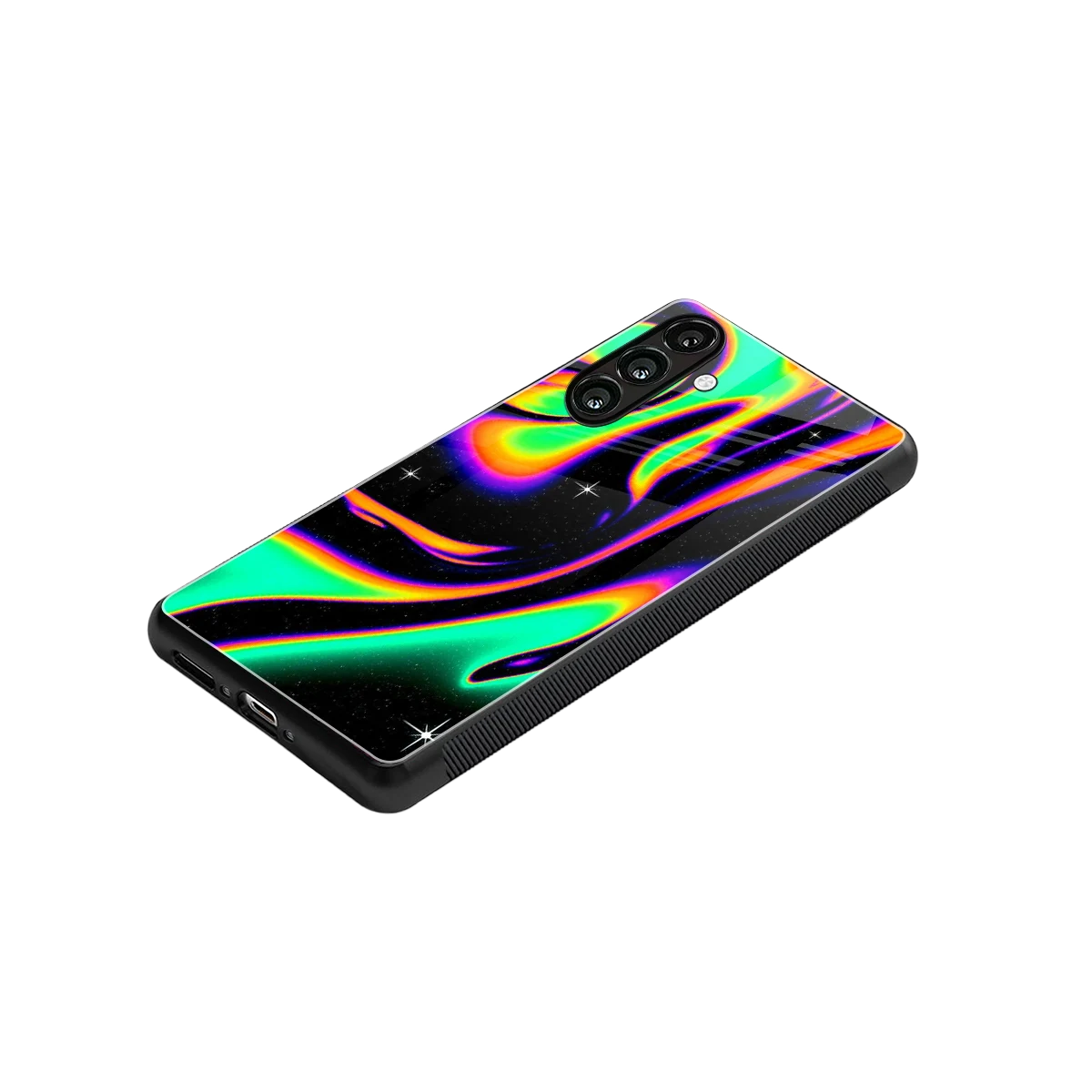 Cosmic Mirage stylish phone case for samsung galaxy a37 5g | glossy glass and slim fit