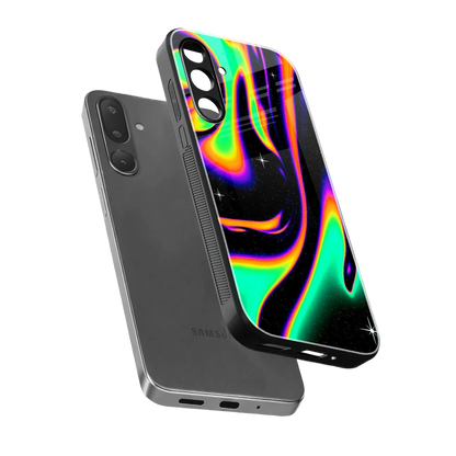 Cosmic Mirage sleek samsung galaxy m16 5g cover with tempered glass back and TPU edges