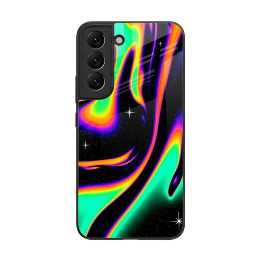 Cosmic Mirage back phone cover | glass case for samsung galaxy s22