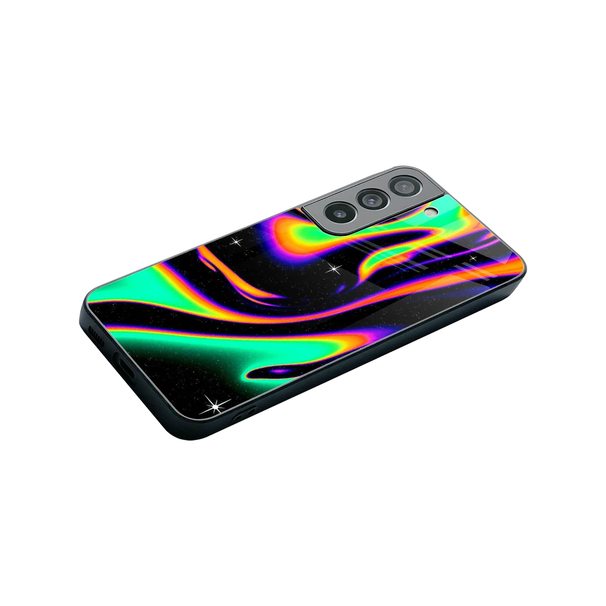 Cosmic Mirage stylish phone case for samsung galaxy s22 | glossy glass and slim fit