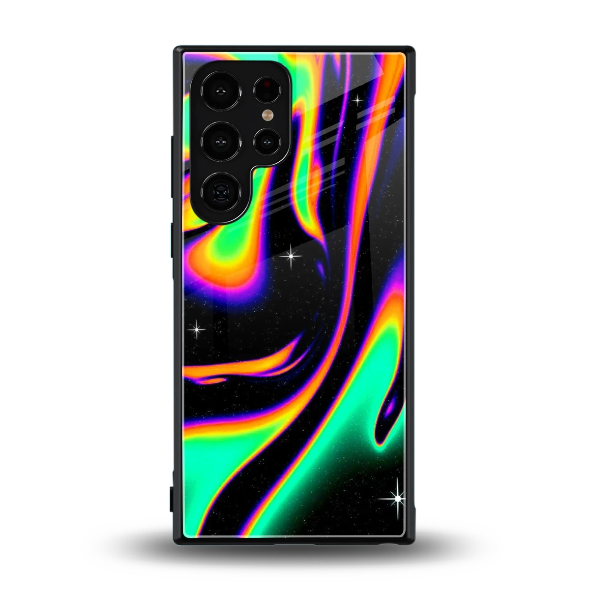 Cosmic Mirage back phone cover | glass case for samsung galaxy s24 ultra