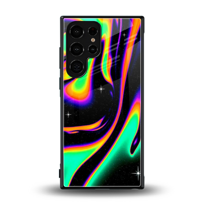 Cosmic Mirage back phone cover | glass case for samsung galaxy s24 ultra