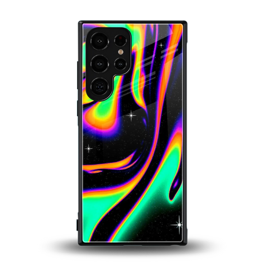 Cosmic Mirage back phone cover | glass case for samsung galaxy s24 ultra
