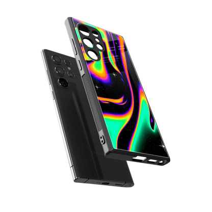 Cosmic Mirage sleek samsung galaxy s23 ultra cover with tempered glass back and TPU edges