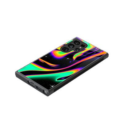 Cosmic Mirage stylish phone case for samsung galaxy s24 ultra | glossy glass and slim fit