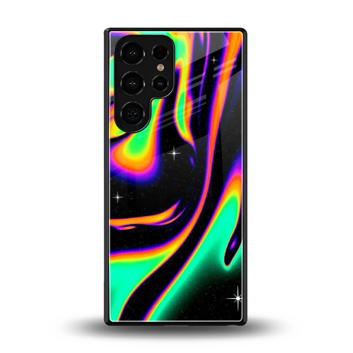 Cosmic Mirage back phone cover | glass case for samsung galaxy s25 ultra