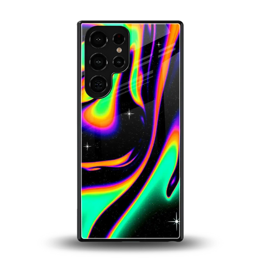 Cosmic Mirage back phone cover | glass case for samsung galaxy s25 ultra