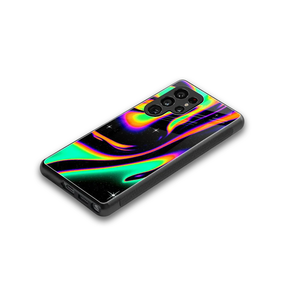 Cosmic Mirage stylish phone case for samsung galaxy s25 ultra | glossy glass and slim fit