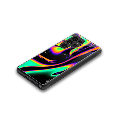 Cosmic Mirage stylish phone case for samsung galaxy s25 ultra | glossy glass and slim fit