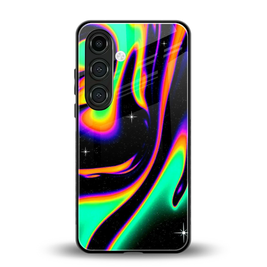 Cosmic Mirage back phone cover | glass case for samsung galaxy s24 plus