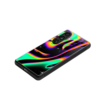 Cosmic Mirage stylish phone case for samsung galaxy s25 | glossy glass and slim fit