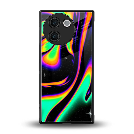 Cosmic Mirage back phone cover | glass case for vivo v30e
