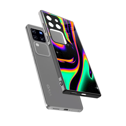 Cosmic Mirage sleekvivo v30 pro cover with tempered glass back and TPU edges