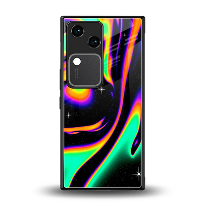 Cosmic Mirage back phone cover | glass case for vivo v30