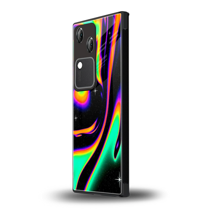Cosmic Mirage vivo v30 mobile cover | shockproof glass phone case