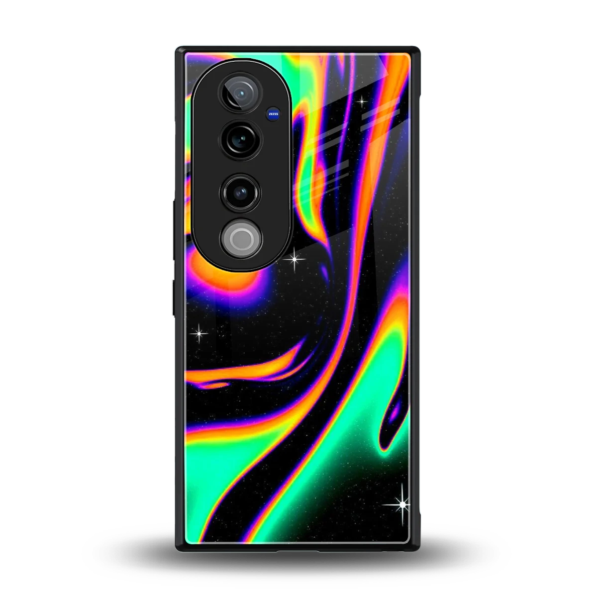 Cosmic Mirage back phone cover | glass case for vivo v40 pro