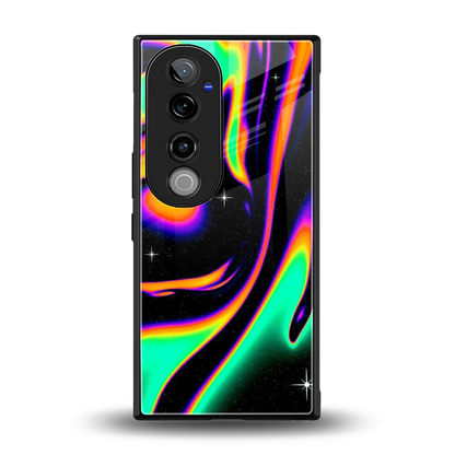 Cosmic Mirage back phone cover | glass case for vivo v40 pro