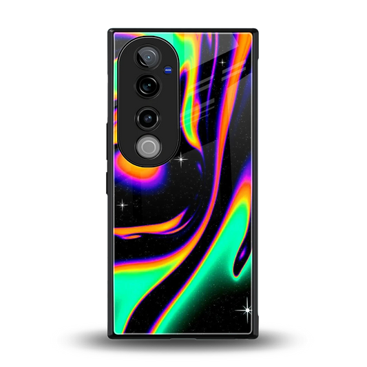 Cosmic Mirage back phone cover | glass case for vivo v40 pro