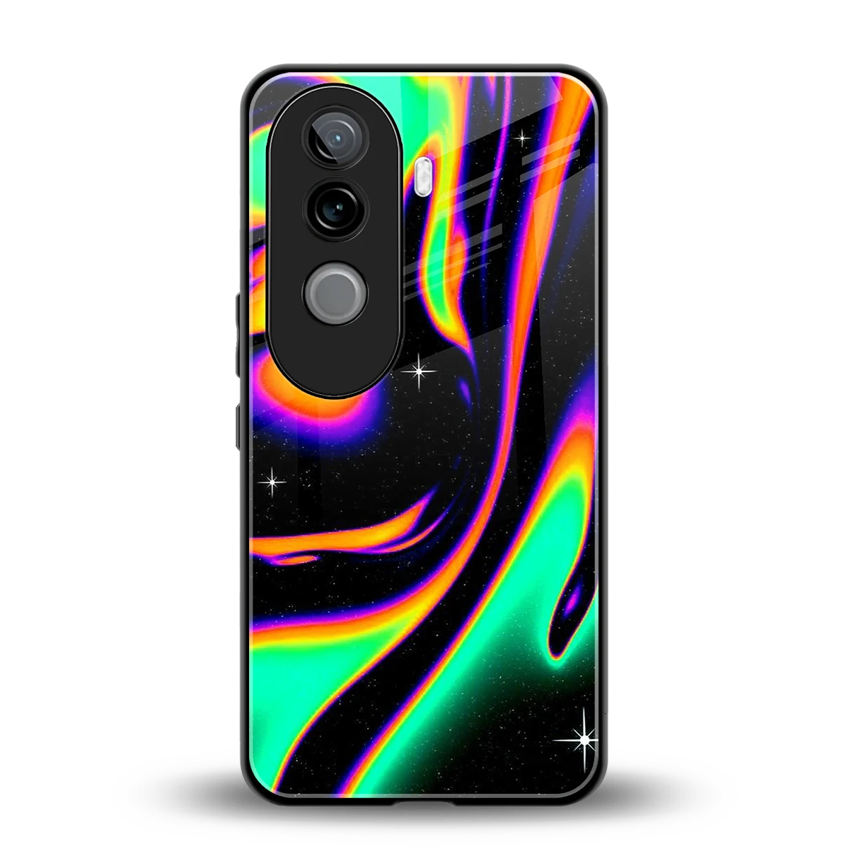 Cosmic Mirage back phone cover | glass case for vivo v40e