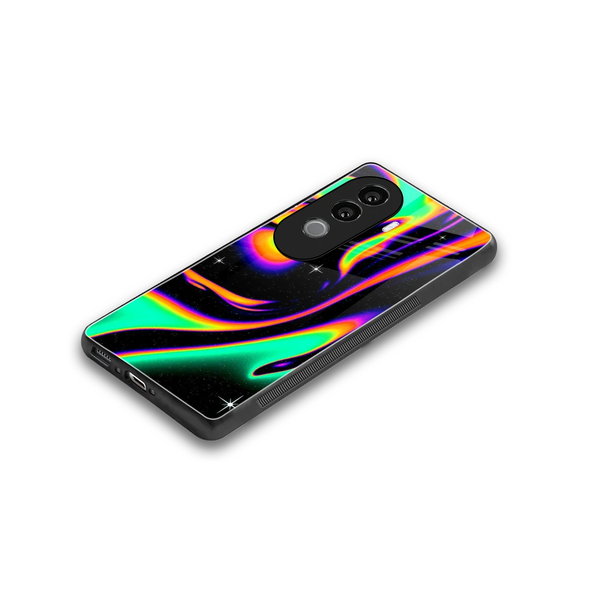 Cosmic Mirage stylish phone case for vivo v40e | glossy glass and slim fit