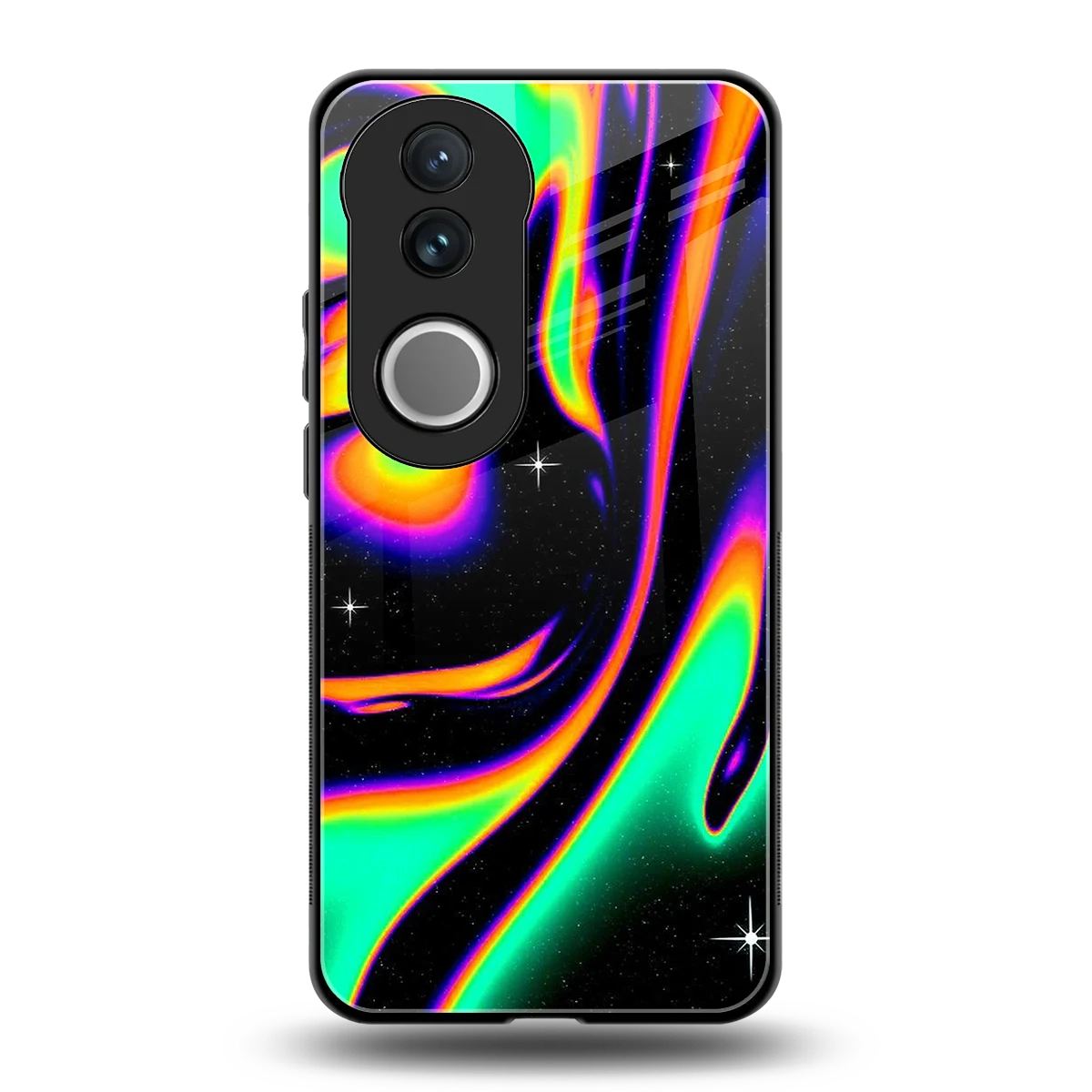 Cosmic Mirage back phone cover | glass case for vivo v50