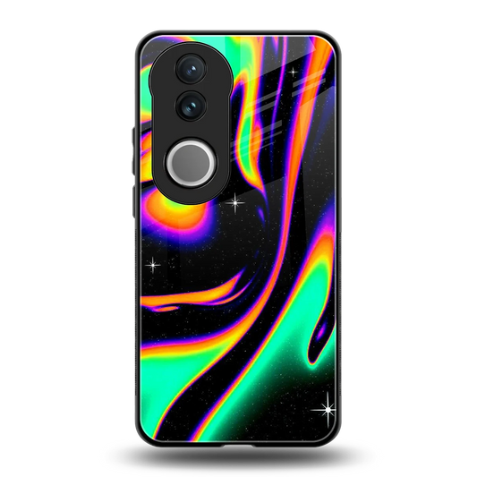 Cosmic Mirage back phone cover | glass case for vivo v50