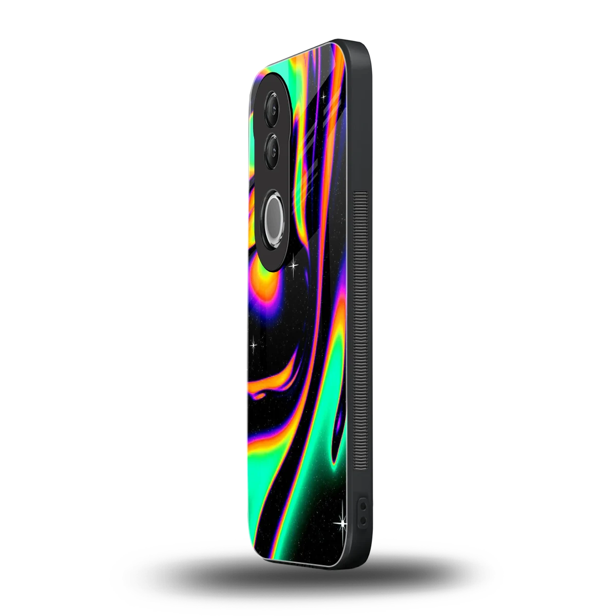 Cosmic Mirage vivo v50 mobile cover | shockproof glass phone case