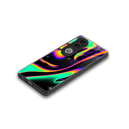 Cosmic Mirage stylish phone case for vivo v50 | glossy glass and slim fit