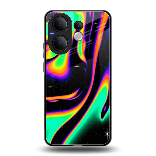 Cosmic Mirage back phone cover | glass case for vivo v60