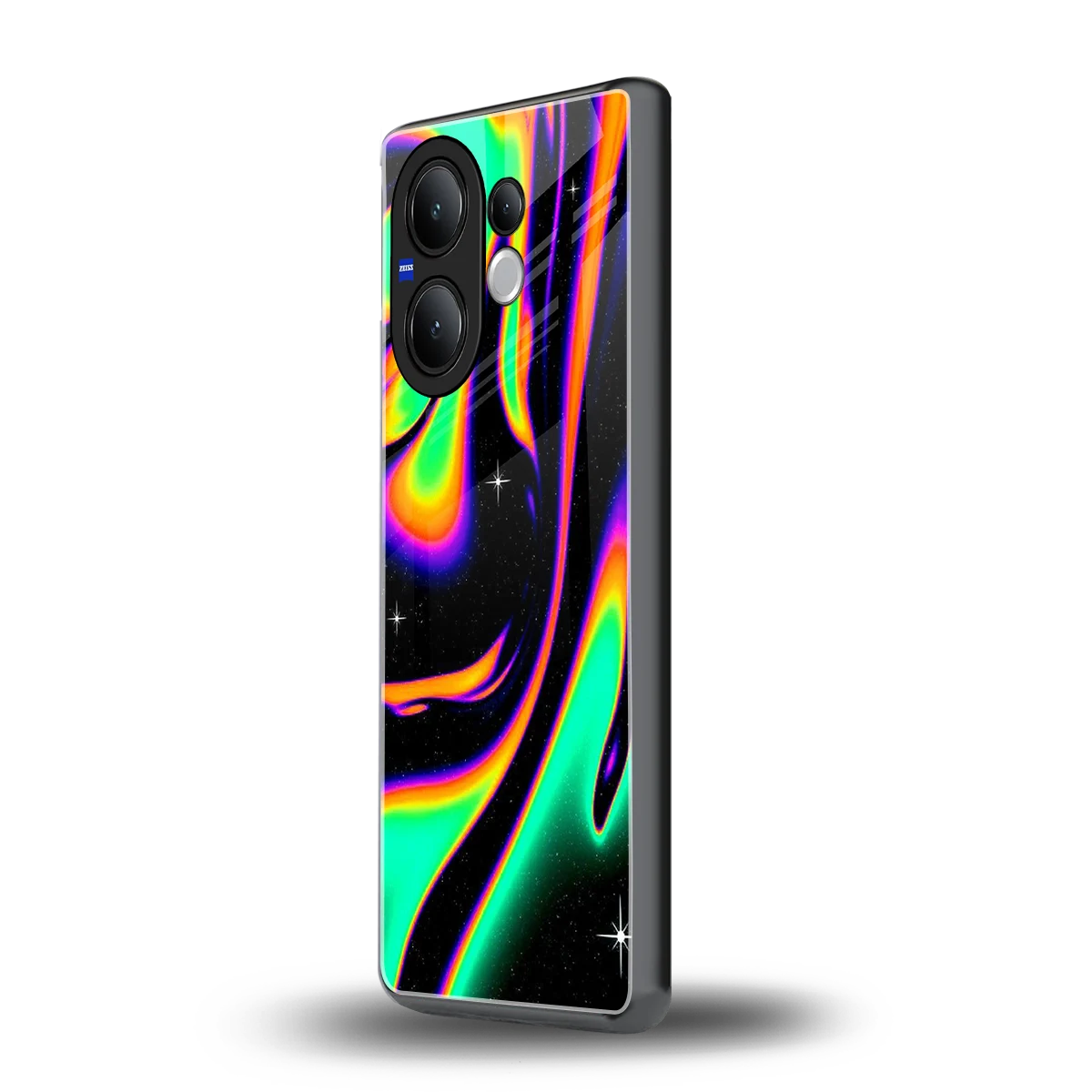 Cosmic Mirage vivo v60 mobile cover | shockproof glass phone case