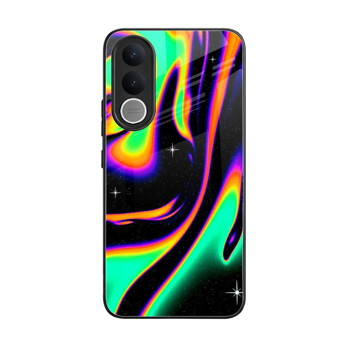 Cosmic Mirage back phone cover | glass case for vivo v70 fe
