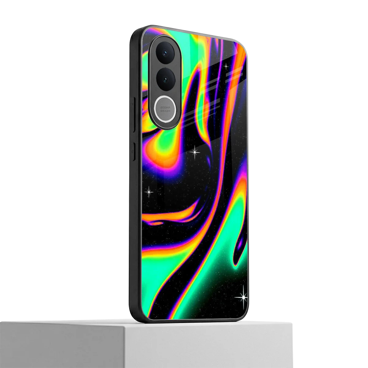 Cosmic Mirage vivo v70 fe mobile cover | shockproof glass phone case
