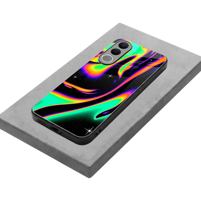Cosmic Mirage stylish phone case for vivo v70 fe | glossy glass and slim fit